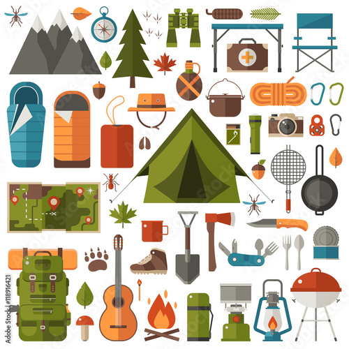 Camping and Hiking Equipment Set