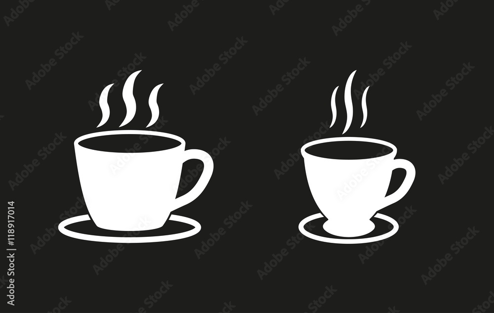 Coffee cup vector icon.