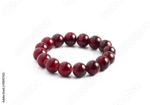 bracelet stone on white background isolated
