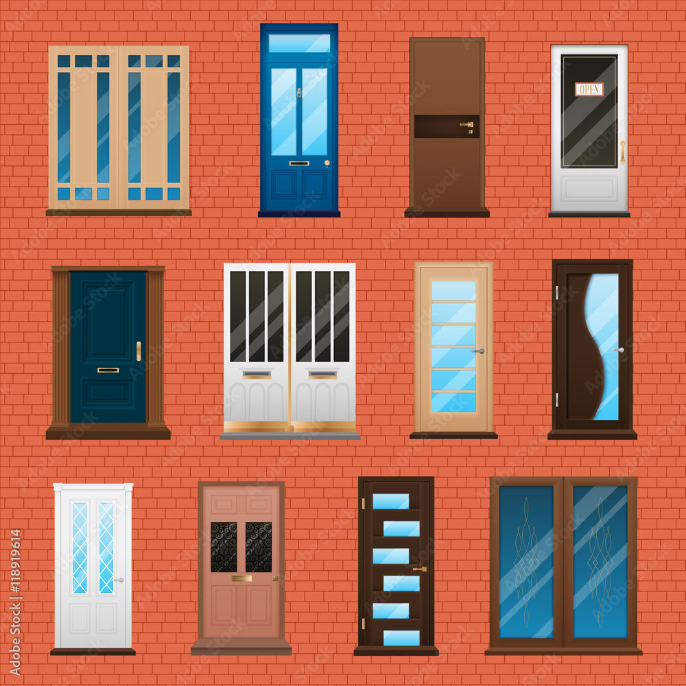 Obraz premium House Doors Set