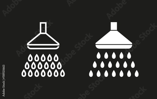 Shower - vector icon.