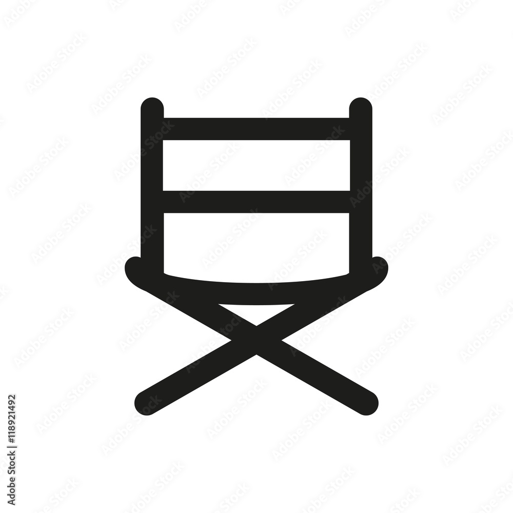 Director chair - vector icon. Director chair - vector icon.