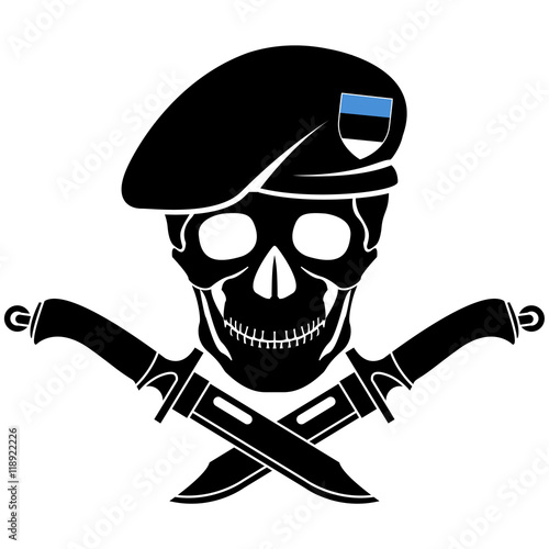 sign of special forces of Estonia. vector illustration