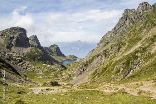 Massif de Belledonne - Lacs du Crozet et du Domènon.