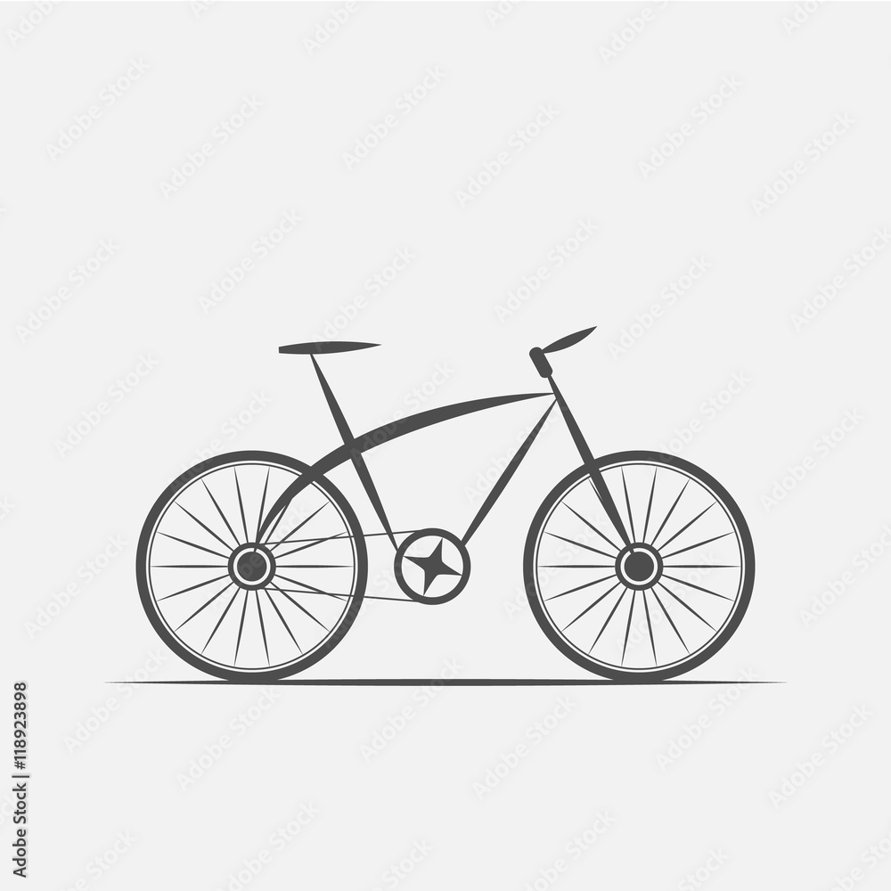 bike in grayscale