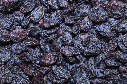 background dried raisin grapes closeup shot 