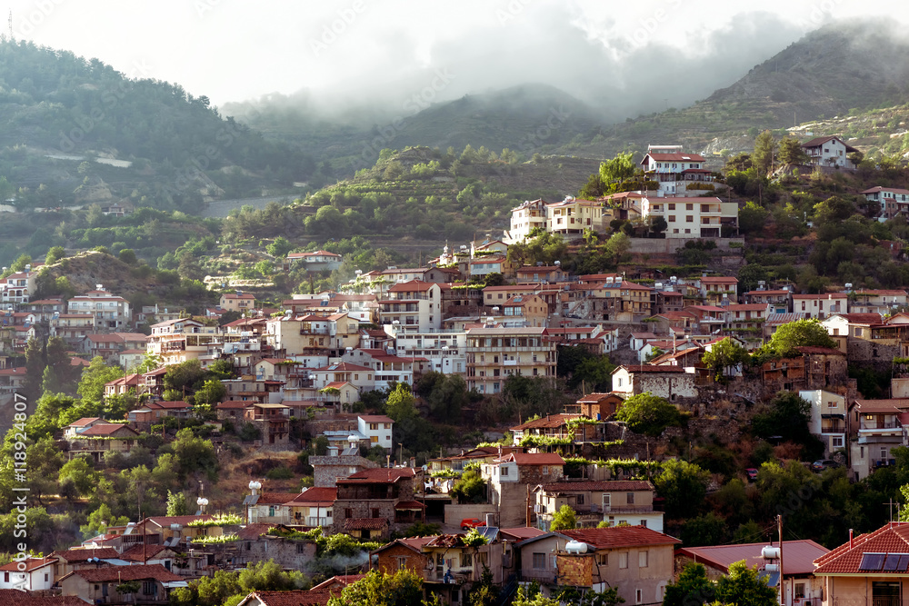 Agros, a village on the Troodos Mountains, in the region of Pits
