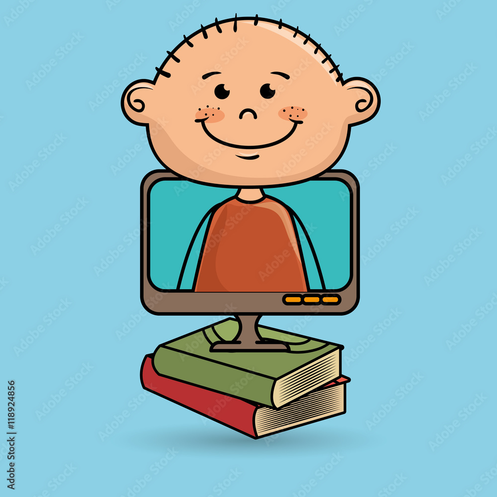 kids screen book icon vector illustration design kids screen book icon vector illustration design
