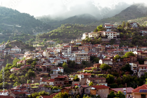 Agros, a village on the Troodos Mountains, in the region of Pits