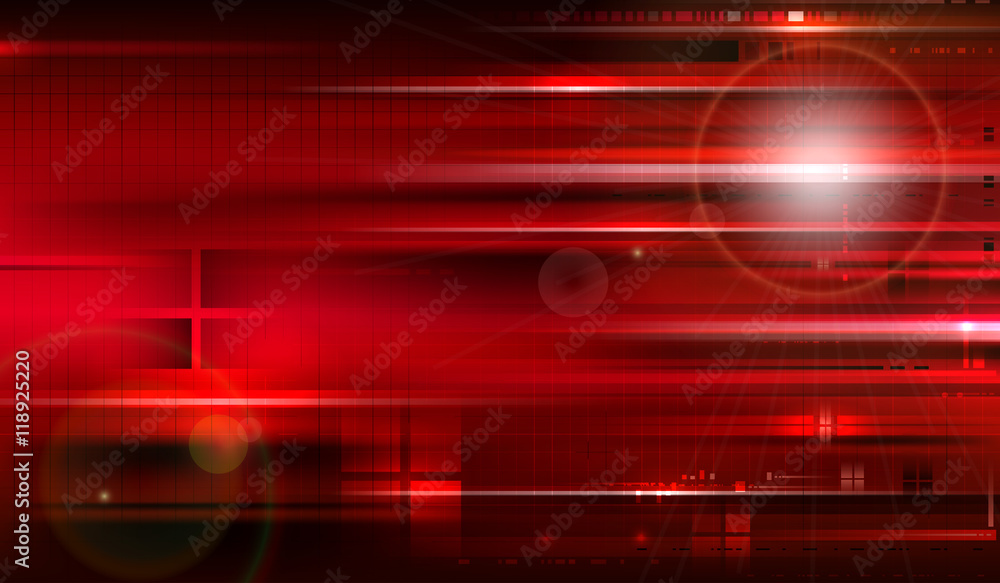 Red tech background