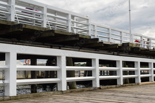 Molo przystań port deski sopot barierki