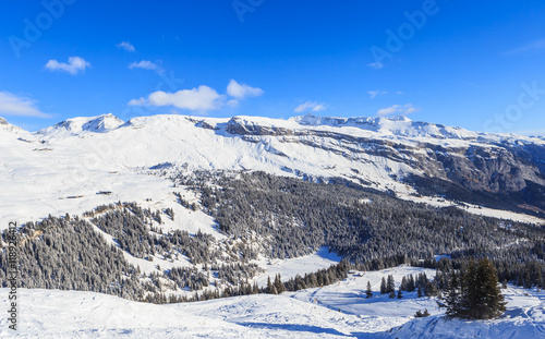 Wallpaper Mural Mountains with snow in winter.  Ski Resort Laax. Switzerland Torontodigital.ca