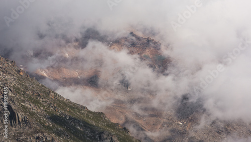 low clouds in the mountains © serikbaib