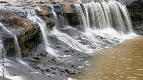 Landscape Waterfall cliff stone beautiful