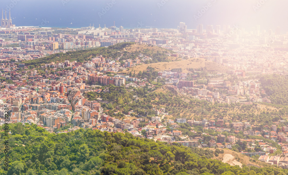 Barcelona skyline Cityscape