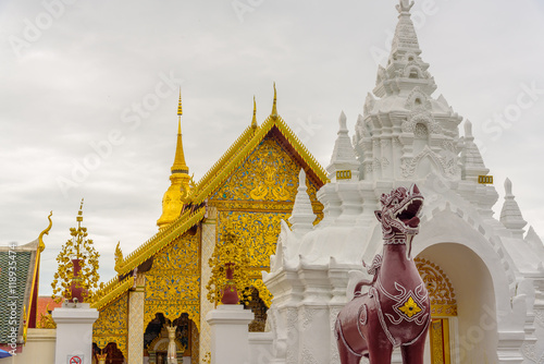 Wat Phra That Hariphunchai temple in Lamphun,Thailand.