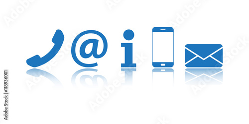 icon set blue