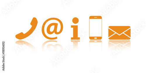 icon set orange