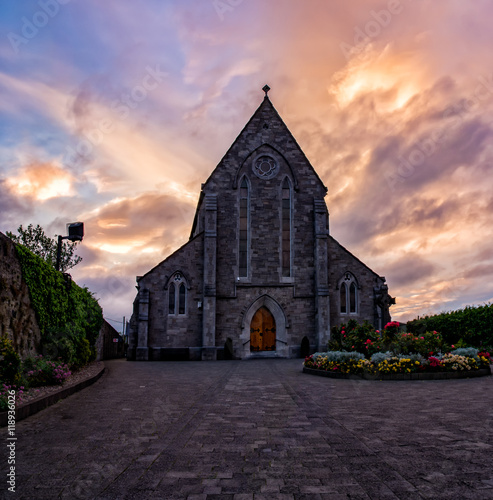 St. Patrick Cathedral Sunset Celbridge Ireland Village Church photo