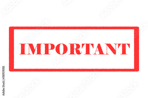 Rubber Stamp Important
