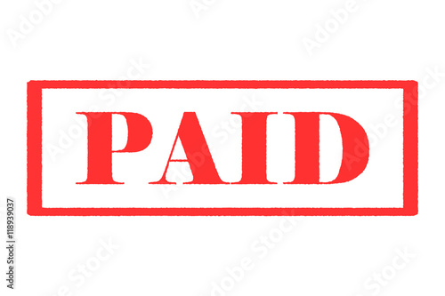 Rubber Stamp PAID