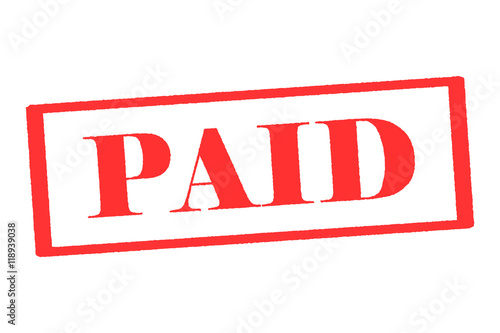 Rubber Stamp PAID