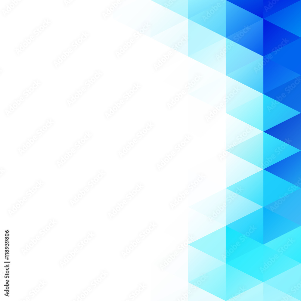 Fototapeta premium Blue Grid Mosaic Background, Creative Design Templates