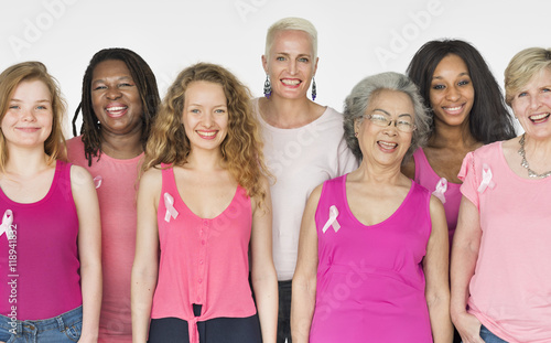 Slika na platnu Women Breast Cancer Support Charity Concept