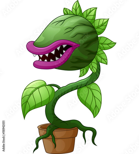 Cartoon carnivorous plant