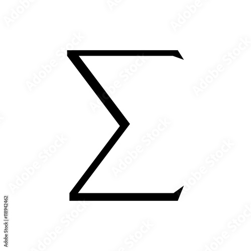 Sigma symbol icon