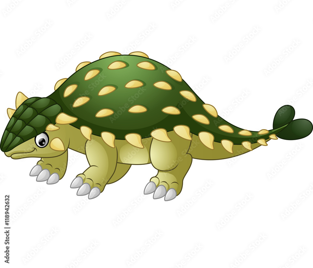Fototapeta premium Ankylosaurus Dinosaur cartoon