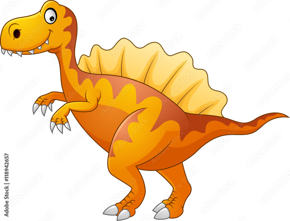 Cartoon funny dinosaur