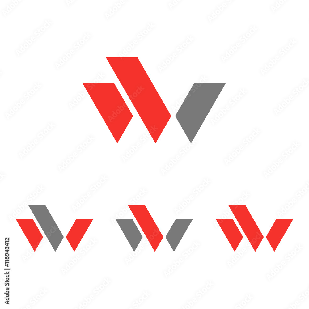 Abstract Unique W Letter Logo Icon Abstract Unique W Letter Logo Icon