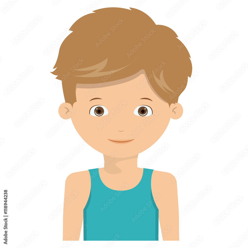 boy kid swimming cloth cartoon summer icon. Isolated colorful and flat design. Vector illustration boy kid swimming cloth cartoon summer icon. Isolated colorful and flat design. Vector illustration