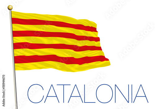 catalonia regional flag, spain