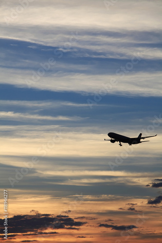 Sunset Airplane