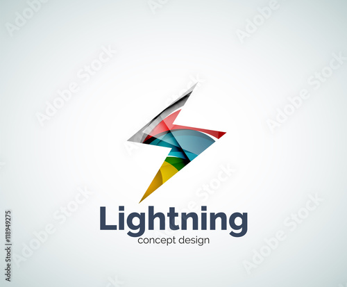 Lightning logo template