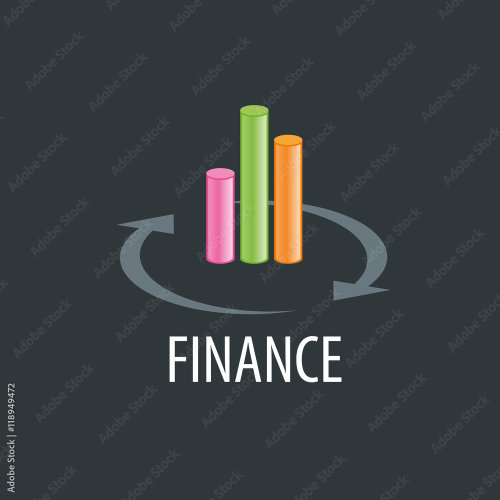 Fototapeta premium Vector logo Finance