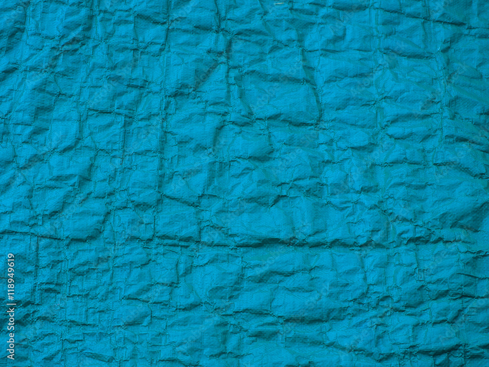 Obraz premium blue plastic wrinkled texture