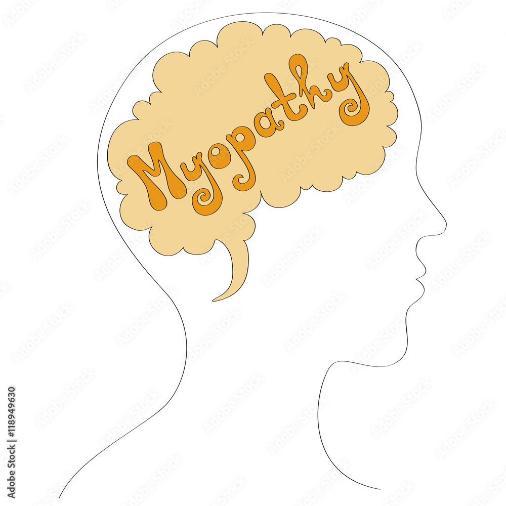 Myopathy vector background Stock Vector | Adobe Stock