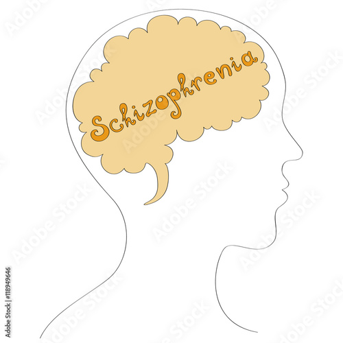 Schizophrenia vector background