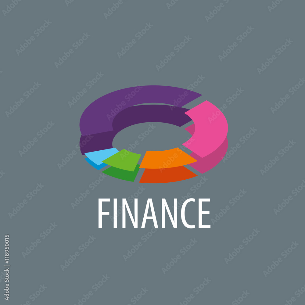 Obraz premium Vector logo Finance
