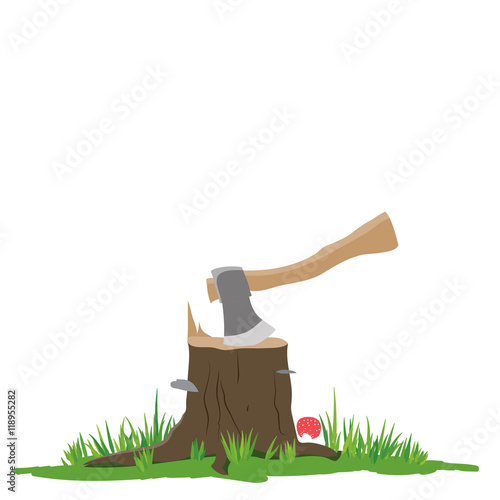 Axe in the stump