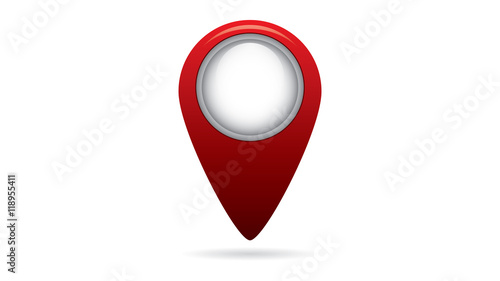 Map marker, geolocation symbol "You are here"