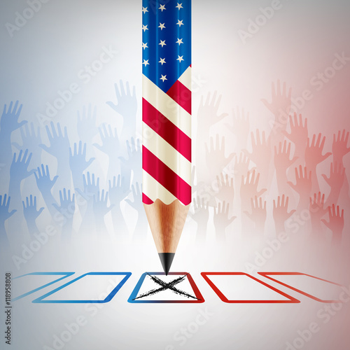 United States Vote.American Election day.vector illustration eps