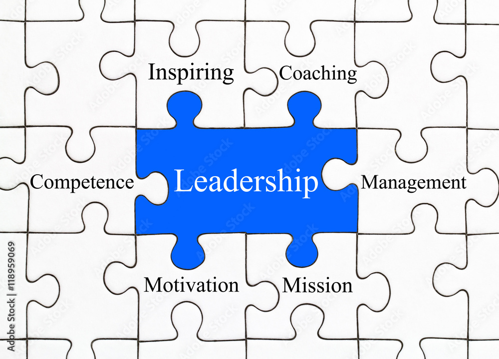 Fototapeta premium Leadership Puzzle Concept