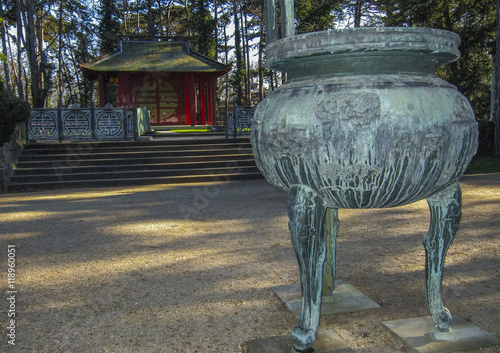 Paris, France, View of Asian Architecture Scene, in Vincennes Park 