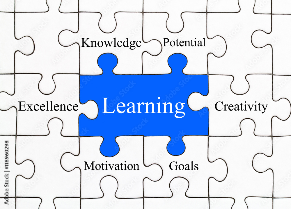 Fototapeta premium Learning Puzzle Concept