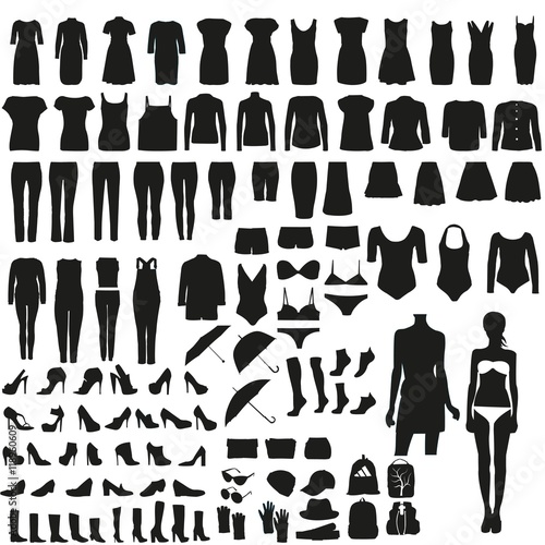 A set of women's clothing