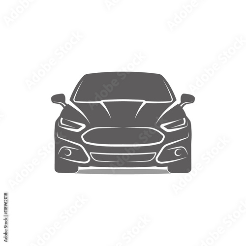 Car Logo icon silhouette Template Design Vector
